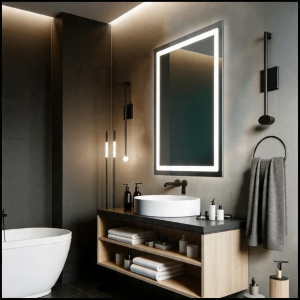 Oglinda dreptunghiulara Smart cu touch si dezaburire 60x80cm - Img 2