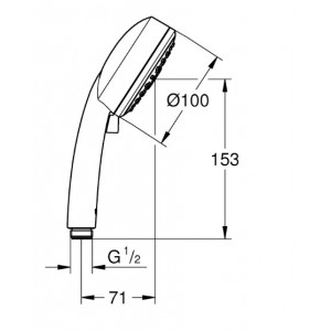 Para dus NEW TEMPESTA COSMOPOLITAN 100 27574002 Grohe - Img 2