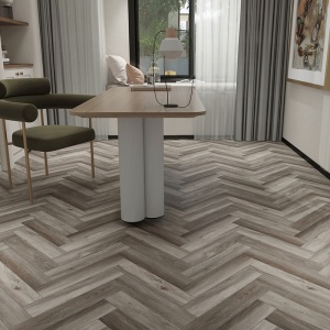 Pardoseala tip parchet SPC Herringbone ENNIKA BLACKSTONE OAK 6,5 mm, 33, 1,112mp/pac placa A/B - Img 2