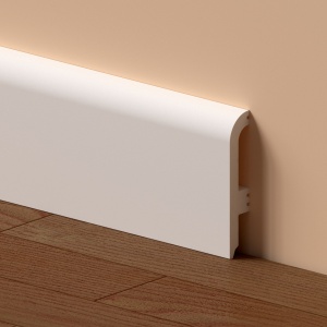 Plinta alba polimer Safir PPSF80