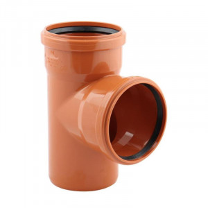 Ramificatie canal PVC 160-87 canalizare exterioara culoare orange