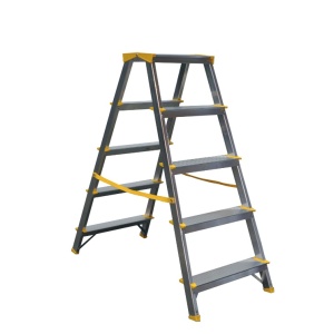 Scara aluminiu dubla 2x5 trepte late 965 Alverosal - Img 1