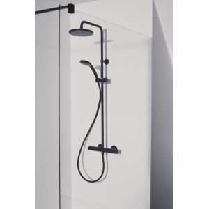 Sistem dus CERATHERM T25 silk black termostatic A7545XG - Img 2