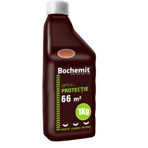 Solutie protectie preventiva lemn concentrata Bochemit Opti F+ maro 1kg