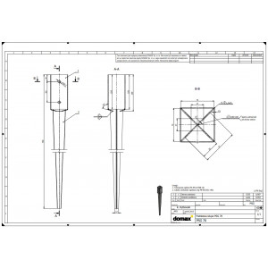 Suport grinda tip țăruș 71 mm - Img 2