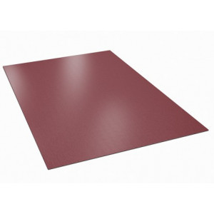 Tabla plana din otel, zincata, visiniu inchis RAL 3005 mat 0.45mm