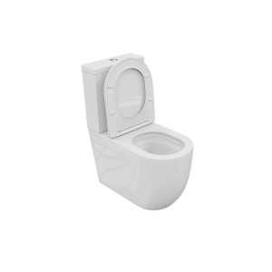 Vas WC BTW cu rezervor și capac soft-close, 66 x 36 x 80 cm, Vortex Eo, alb, Lavita - Img 4