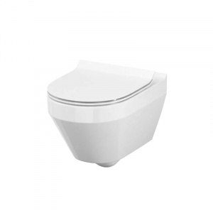 Vas WC suspendat cu capac Soft Close și Easy Off, 52 x 35,5 x 38 cm, Crea S701-212, Cersanit - Img 4