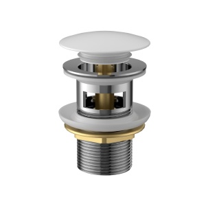 Ventil click-clack Slimmer Himark, alb, cu preaplin