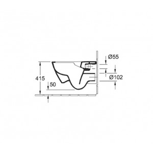 WC suspendat direct flush cu capac slim soft- close Subway 2.0 Villeroy&Boch - Img 4