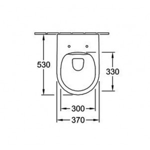 WC suspendat direct flush cu capac soft close si quick release Soul Villeroy&Boch - Img 6