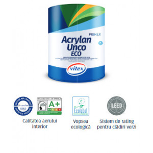 Amorsă acrilica siliconică si ecologică Vitex ACRYLAN UNCO ECO transparenta 1L