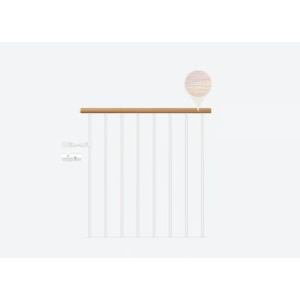 Balustrada de protectie stejar alb - kit suplimentar Clasic Dolle - Img 2