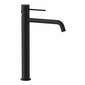 Baterie lavoar inalta Slimmer Himark, negru mat, Cold Start, 32,2 cm