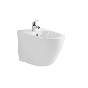 Bideu suspendat Eternity, alb, din ceramica sanitara, Anahita