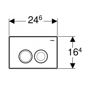 Clapeta actionare DELTA 25 crom 115.125.21.5 - Img 2
