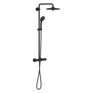 Coloana de dus cu baterie termostatata negru mat Euphoria 260 Grohe  - Img 2