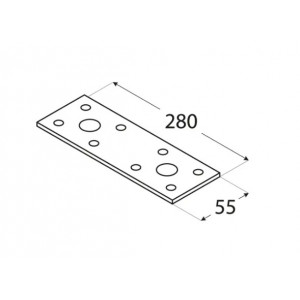 Conector lemn plat 280 mm - Img 2