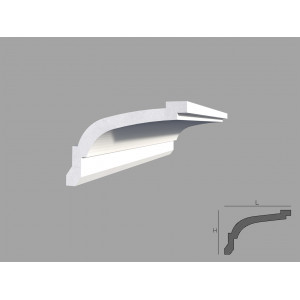 Cornisa de interior BC33 dimensiuni 80x120x2000mm - Img 1