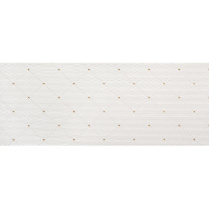 Decor LUMIERE 29.8X74.8cm, interior, baie-bucatarie, rectificat, alb-auriu, Tubadzin