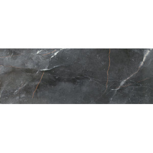 Faianta BRAINSTORM BLACK baie/bucatarie, interior, negru lucios, tip marmura, 32.8X89.8cm