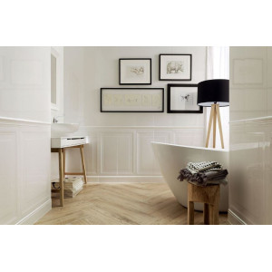 Faianta ROYAL PLACE WHITE 2 STR, baie/bucatarie, interior, alb lucios 29.8x74.8cm - Img 2