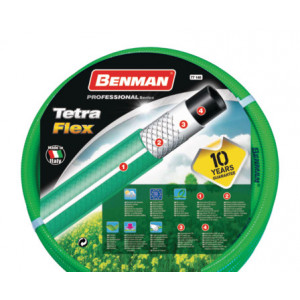 Furtun de gradina 1/2" de 25 ml Tetraflex 77141 Benman - Img 1