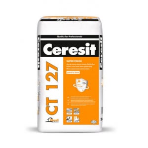 Glet pentru finisaje fine la interior pe baza de ciment 20kg Ceresit CT 127