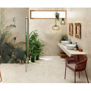 Gresie ALABASTER SHINE MAT rectificata, portelanata, interior- exterior, crem/bej 119.8X59.8cm Tubadzin - Img 2