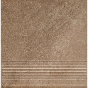 Gresie treapta MATTONE SABIA BROWN 30X30cm Paradyz - Img 1