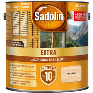 Lazura pentru lemn Sadolin extra incolor 3L