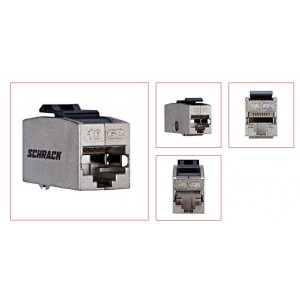 Modul cupla RJ45-RJ45, ecranat, Class Ea 10 GB, TOOLLESS - Img 2