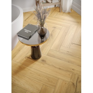 Pardoseala SPC 6 mm Honey Oak, P7001 herringbone-1.75mp/pac, The Floor - Img 2