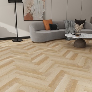 Pardoseala tip parchet SPC Herringbone ENNIKA BARE WOOD - 6,5 mm, 33, 1,112mp/pac placa A/B - Img 3