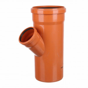 Ramificatie redusa canal PVC 200-110-45 canalizare exterioara culoare orange