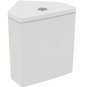 Rezervor wc i.Life S montare pe colt si alimentare inferioara alb T520101