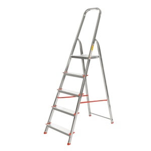 Scara aluminiu 1x5 trepte late cu urcare pe o parte 915 Alverosal