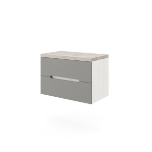 Set mobilier cu blat gri Iris si lavoar pe blat Elegance - Img 2