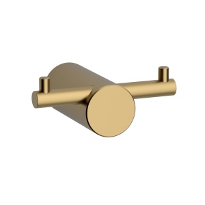 Suport prosop baie Slimmer Himark, tip carlig, brushed gold
