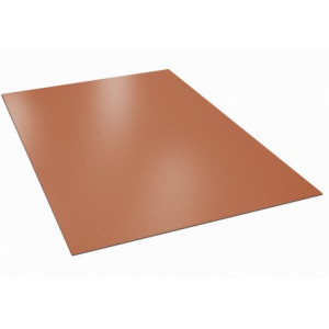 Tabla plana din otel, zincata, rosu caramiziu RAL 8004 mat 0.45mm