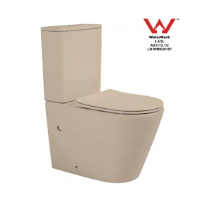 Vas WC BTW Rimless cu rezervor si capac Soft Close, cappuccino mat, Beauty, Anahita