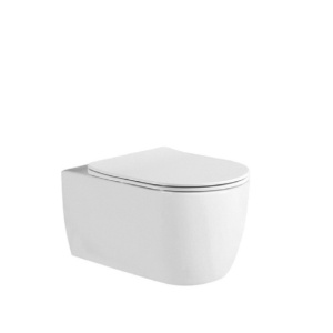 Vas WC suspendat rimless, cu capac soft close, Art, Anahita - Img 7