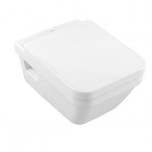 WC suspendat direct flush dreptunghiular cu capac soft close quick release Architectura 5685HR01 - Img 2