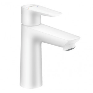 Baterie lavoar Talis E 110 matt white cu ventil click clack HAN71710700