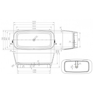 Cada freestanding VOLANS EverHard fara preaplin ventil click-clack crom CEN151.072.040.1-4.0.3.0.0 Vayer - Img 3