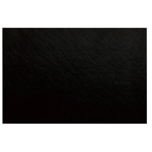 Cadita dus din compozit, dreptunghiulara, SMC STONE, neagra, 100 × 90 cm, Slim 2,6 cm – Anahita - Img 4