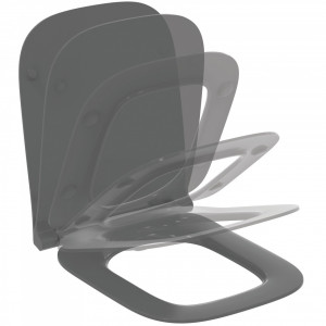 Capac wc I.LIFE B soft-close gri lucios T500358 - Img 1