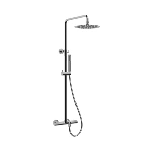 Coloana dus termostatata cu trei functii si pipa cada crom Slimmer Himark - Img 1
