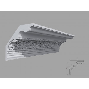Cornisa de interior poliuretan BC36 dimensiuni 150x160x2000mm - Img 1