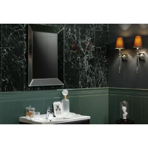 Decor SOPHISTICATED BLACK 32.8x89.8cm, interior, baie-bucatarie, rectificat, negru tip marmura lucios, Tubadzin - Img 2